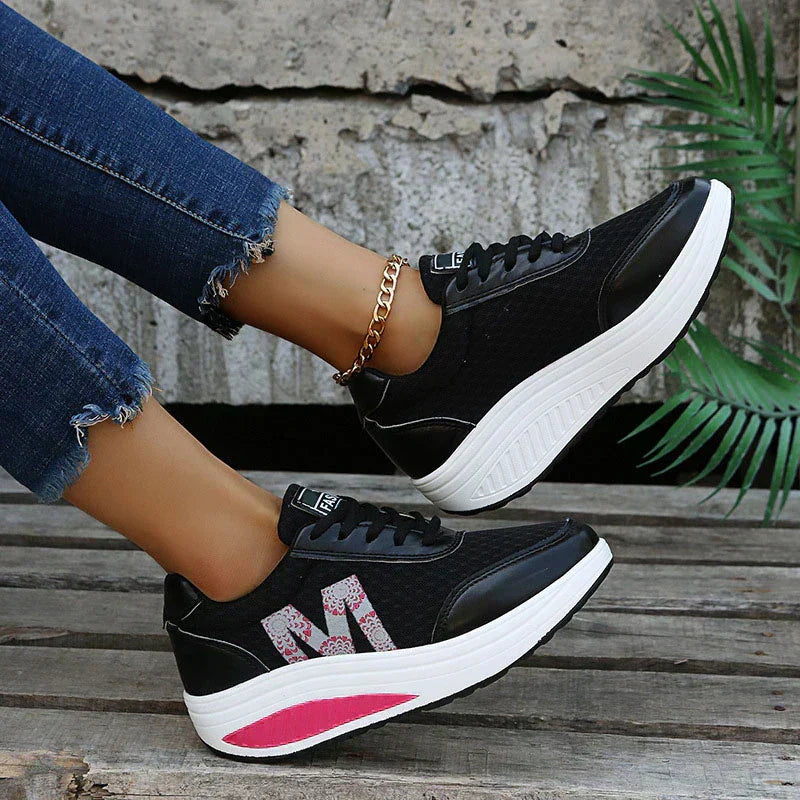 Daily wear women's walking shoes, breathable, lightweight, and highly supportive.