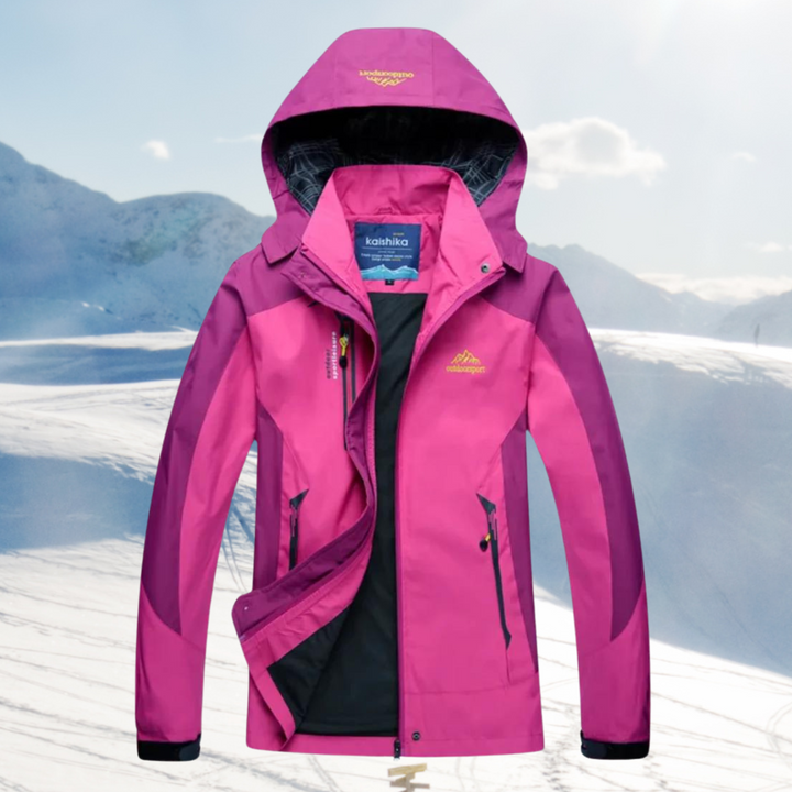 Versatile women's waterproof activewear shell jacket, ideal for hiking, trekking & outdoor activities.
