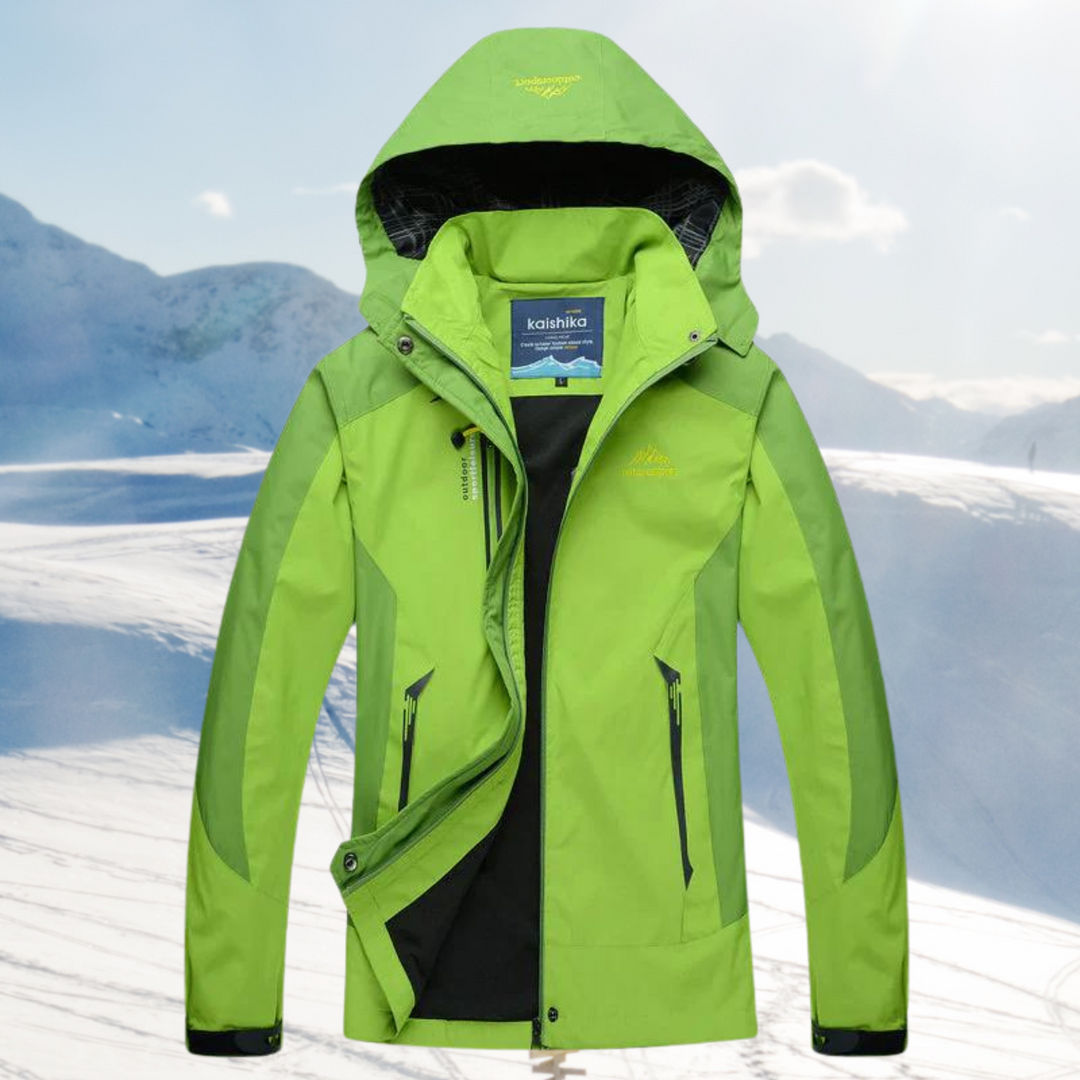 Women's adventure shell jacket: waterproof, breathable, and perfect for hiking & backpacking in the elements.