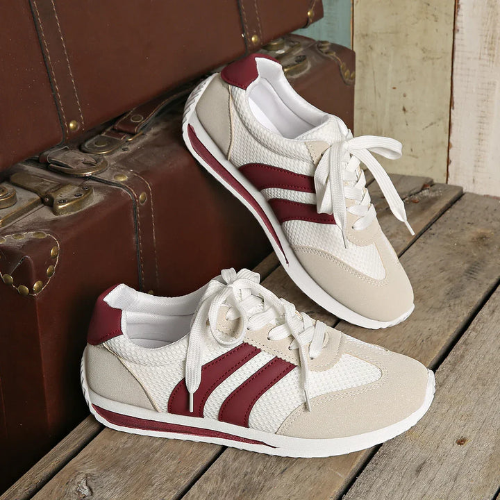 Everyday women's lace-up low-top sneakers. Comfortable, casual footwear for stylish walks.