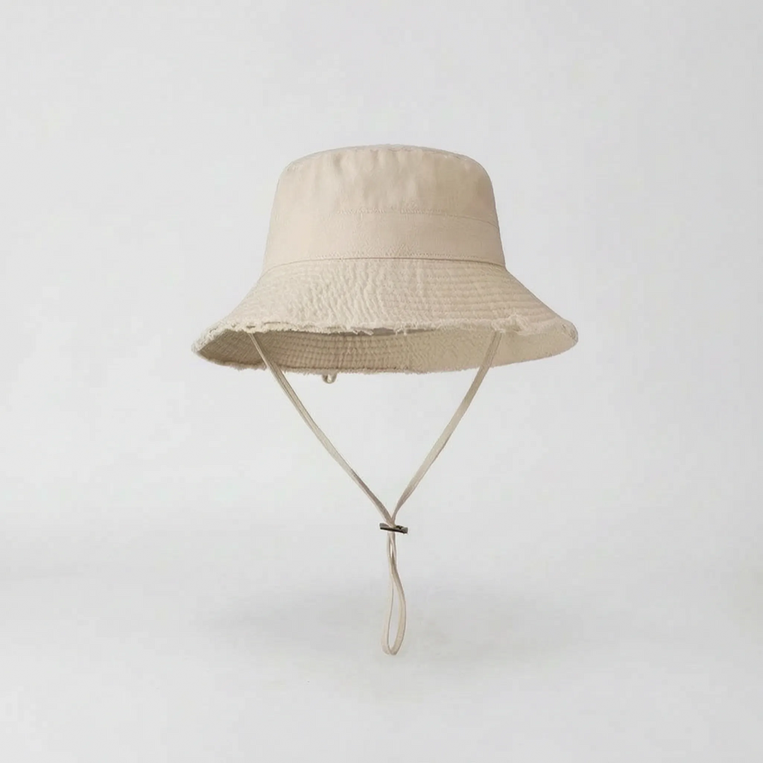 Women's wide brim beach hat, perfect for outdoor activities, offering excellent sun protection.