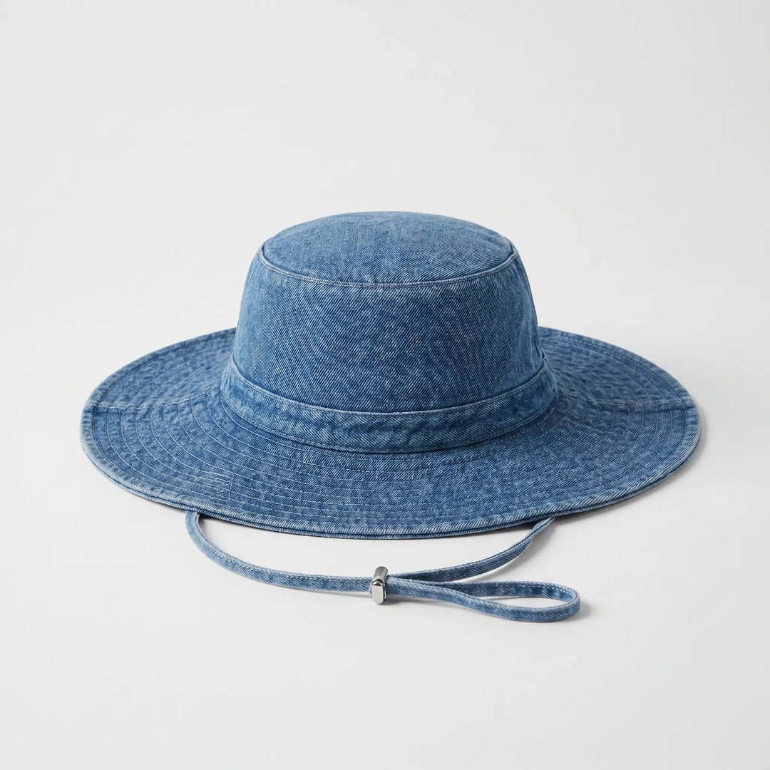Stylish women's wide brim sun hat for ultimate sun protection. Ideal for travel, beach, & casual wear.