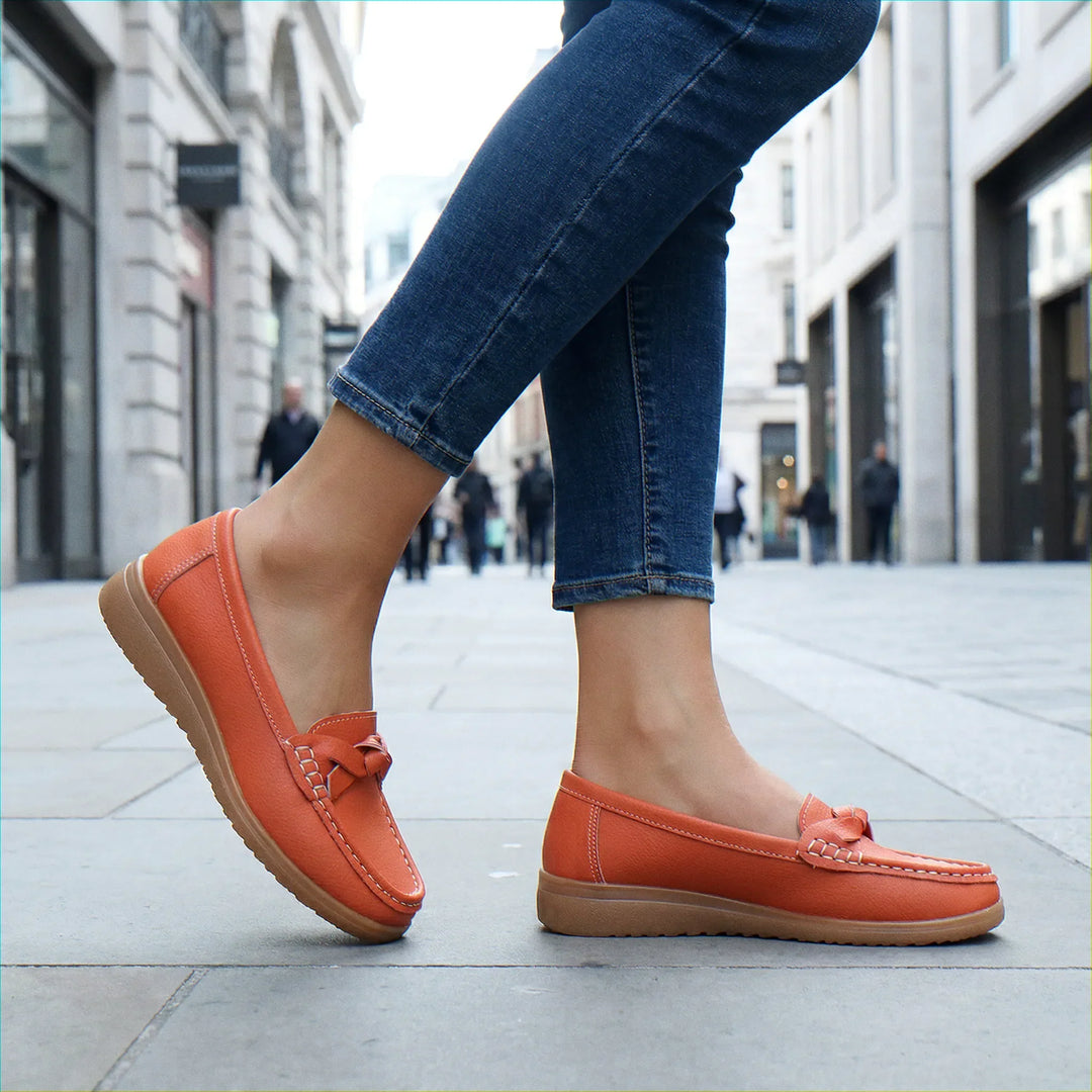 Everyday women's wide fit loafers, orthopedic design for comfort, foot health & style.