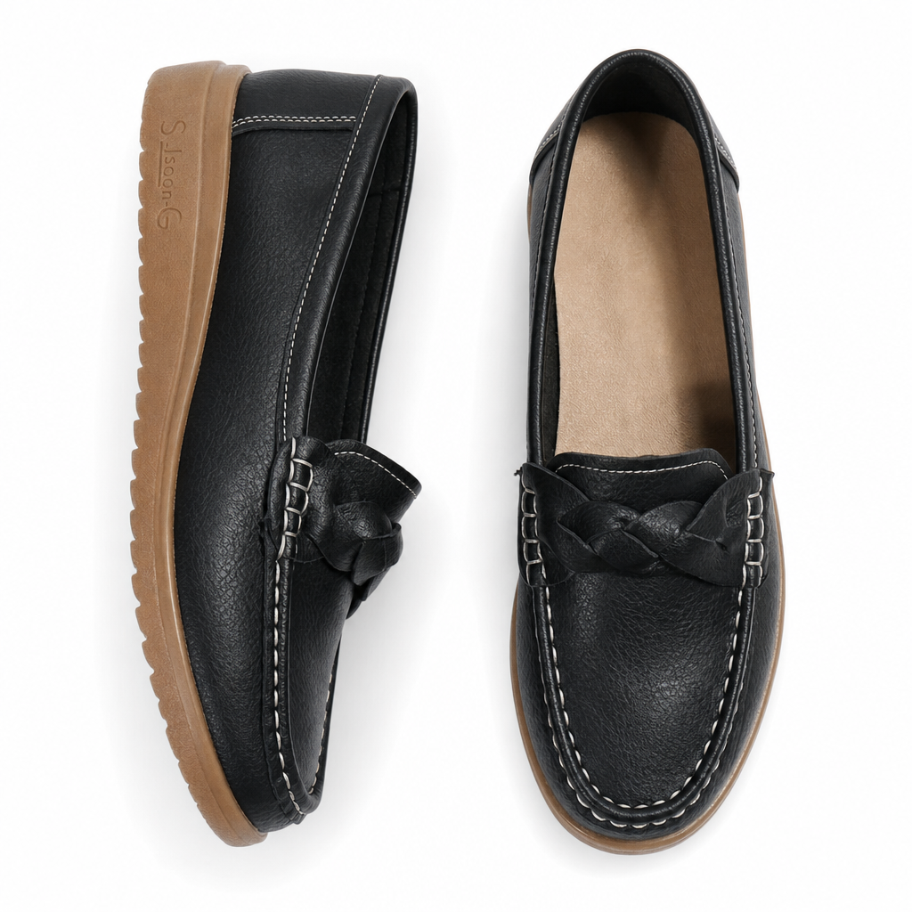 Orthopedic women's loafers with premium arch support, perfect for casual everyday wear.
