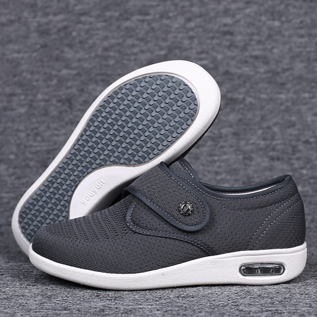 Women's comfort shoes: wide orthopedic design, ideal for diabetic foot pain relief & daily wear.