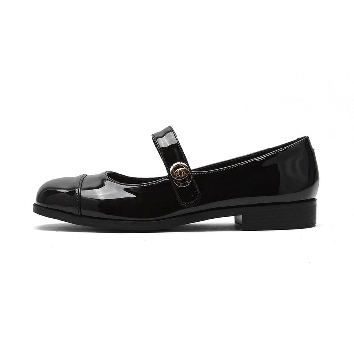 Healthy foot choice: Women's Mary Jane flats with wide toe box & arch support for all-day comfort.