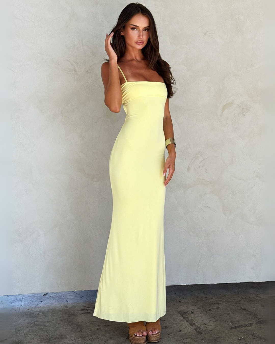 Women's Zest Hour backless bandeau gown, elegant floor-length evening dress for special occasions.