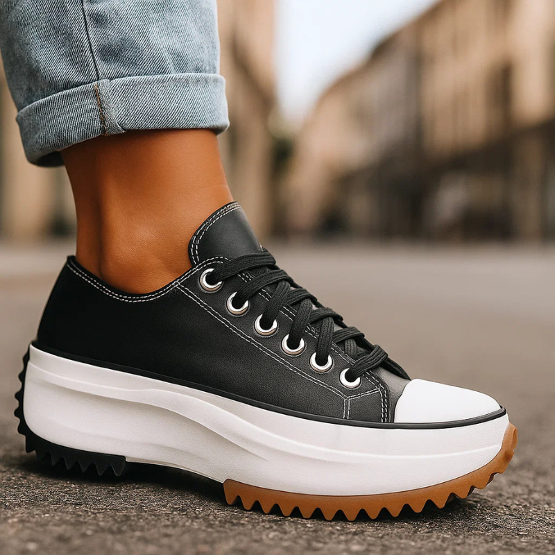 Comfortable Zippa Retro Platform Sneakers for women. Essential casual footwear with a cool 90s street style aesthetic.