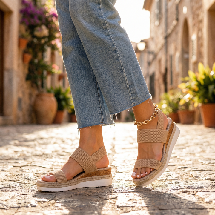 Stylish women's walking sandals, orthopedic with arch support, perfect for summer comfort.