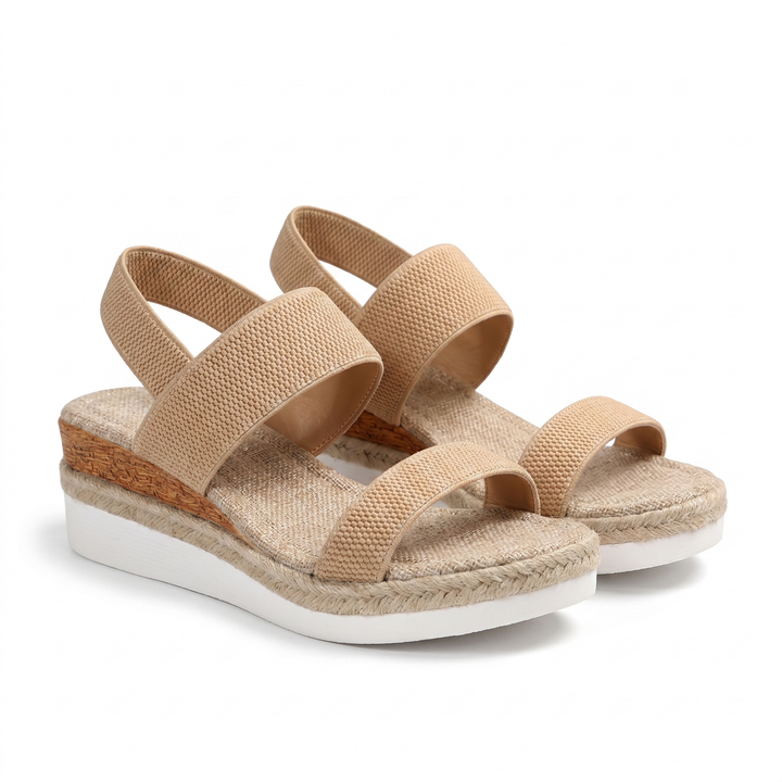 Women's comfortable orthopedic wedge sandals with arch support, ideal for summer walking.