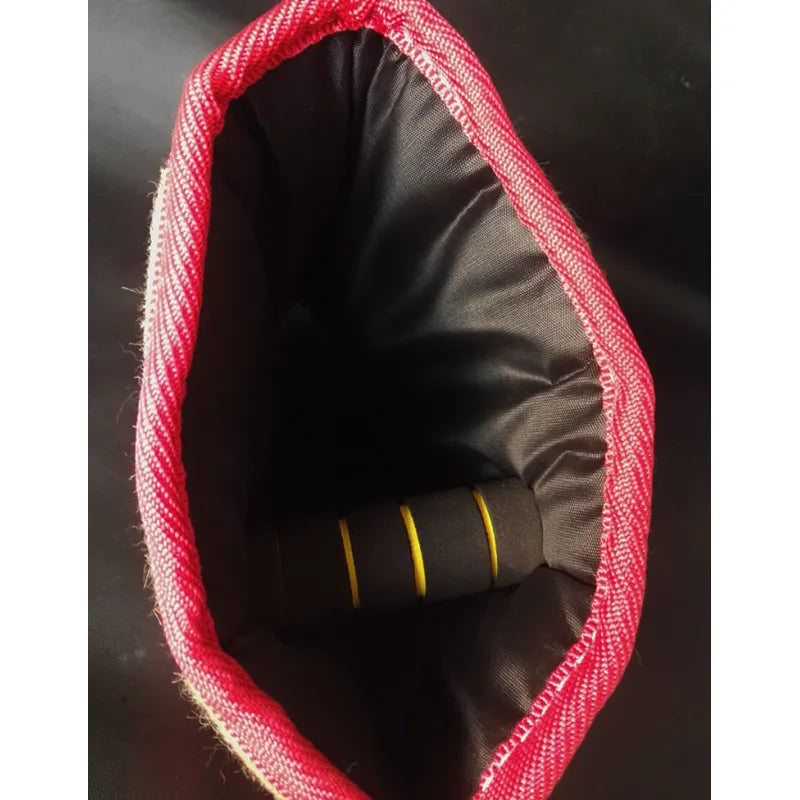 Professional animal training arm sleeve in yellow, perfect for dog bite work