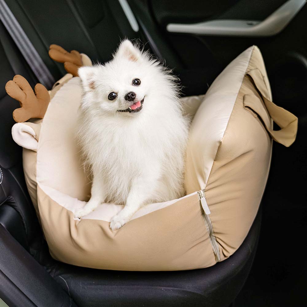 Washable Zootopia dog car bed, a portable pet travel seat for secure and clean car rides