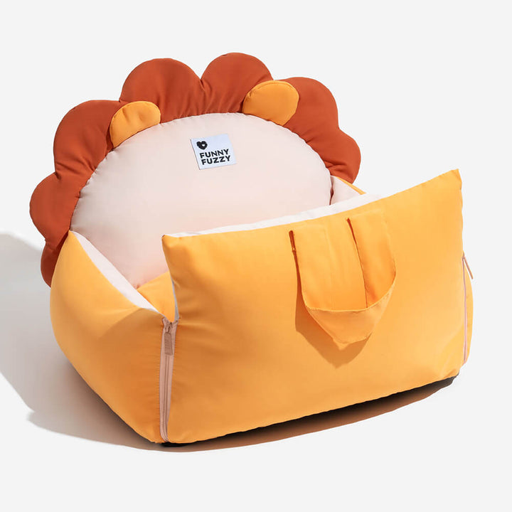 Dog car seat bed in Zootopia design, providing a safe and cozy travel experience for your dog